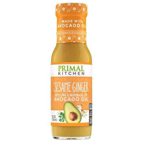 Primal Kitchen Sesame Ginger Vinaigrette & Marinade Salad Dressing made with Avocado