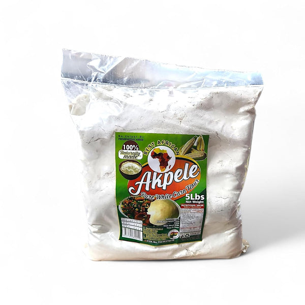 Generic Akpele Pure White Corn Flour 5 Lbs