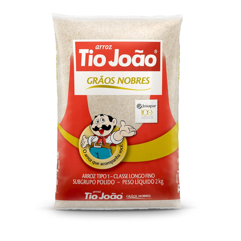Tio Joo Arroz Tio Joao Rice Uncle John 100% Noble Grain - 2 kg