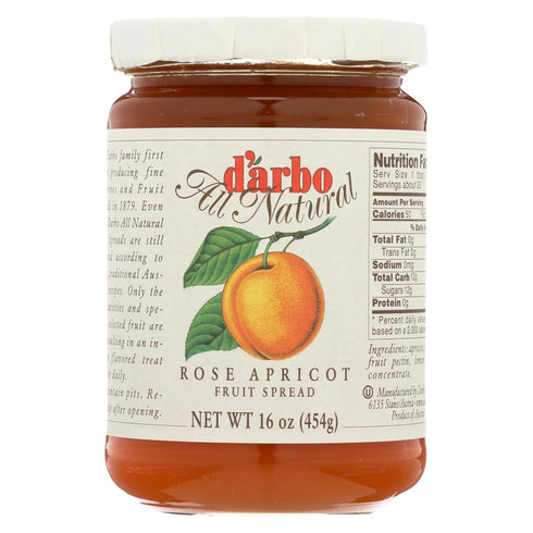 Darbo D'Arbo Rose Apricot Fruit Spread, (Pack of 6)