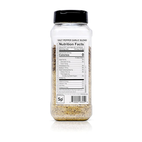 18 oz Spiceology Salt Pepper Garlic (SPG) Seasoning Premium Blend for Beef, Pork, Poultry & Veggies Ideal as Steak Rub