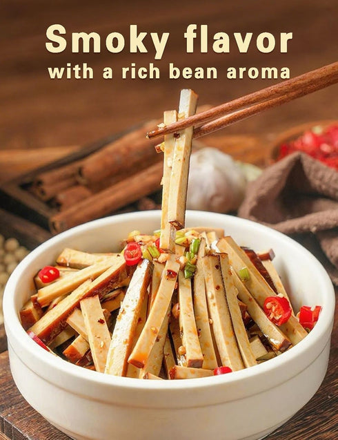mentangzhao Tofu205g/7.1oz,2Pcs/bagBaked Smoked Tofu Made with Dried Soy Beans Fried Tofu For Asian Style Vegetarian