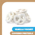 22 Pack Yogurt Covered Pretzels - Ounce - Vanilla Yogurt Pretzels for Office Bowls, Snacking, and Gifting - Sweet