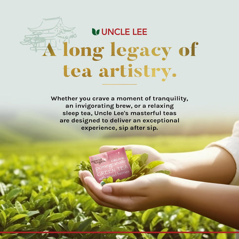 Uncle Lee’s Organic Tea Variety Gift Set, Wellness Collection with 8 Teas (6 Bags Each) in Premium Gift Box