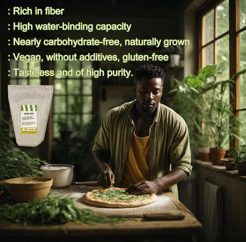 Zimmermann 2.2lb 1000g, 100% Bamboo Fiber gluten free flour, Non GMO, Keto Flour, Bamboo, Keto & Low-Carb Baking