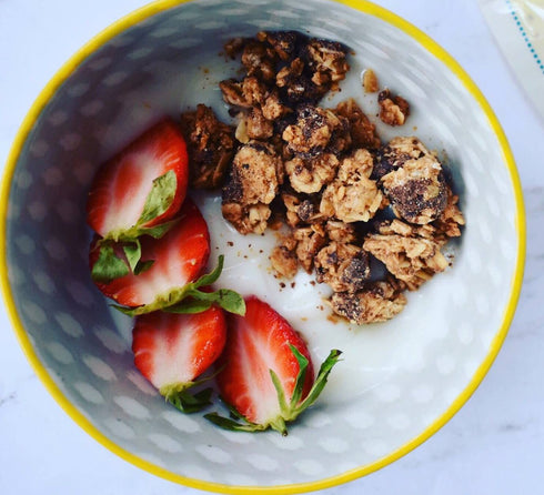Packs 10 (2oz Jessicas Chocolate Chip Granola - of Snack Bags) - Handmade, Non-GMO, Gluten-Free, Whole Grain