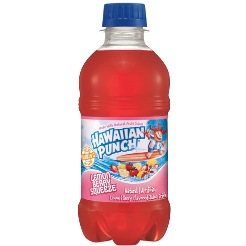 10 Oz 24 Count (4 Packs 6), Hawaiian Punch Lemon Berry Squeeze Fruit Juice Drink, Fl Bottles, Of Ready-to-drink