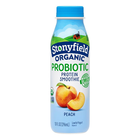 Stonyfield Organic Stonyfield Farms Organic, Low Fat Peach Smoothie, 10 oz