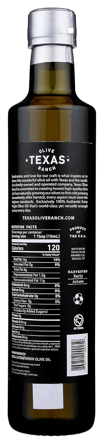 Texas Olive Ranch 16.9 OZ Cold Press Extra Virgin Olive Oil