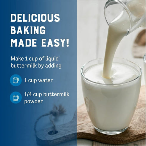 11.25 Oz Judee's Gluten Free Buttermilk Powder - Make Cornbread & Fried Chicken with Dry Milk Powder