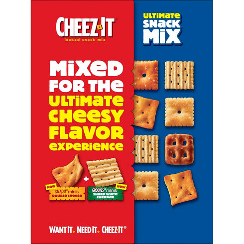 10.5oz (1 Cheez-It Ultimate Snack Mix, Salty Snacks, Pantry Size, Box Box)