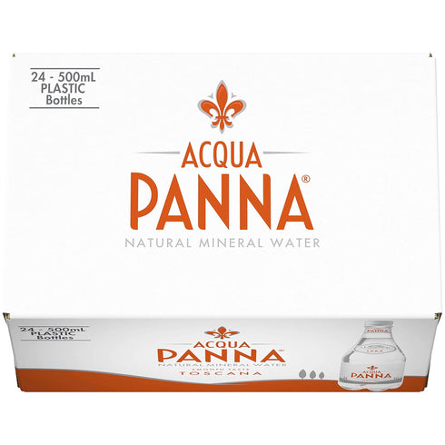 16.9 Oz. Pack 24 Acqua Panna Natural Spring Water, Fl. Plastic Bottles