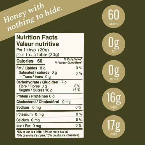100% 16oz Peace River Whipped Honey | Pure, Organic Raw Honey | Unpasteurized | Never Crystalizes | Preservative