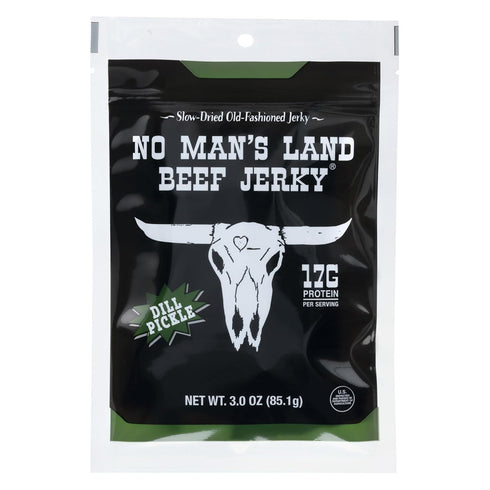 No Man's Land Beef Jerky | Slow-Dried Jerky | High Protein, Low