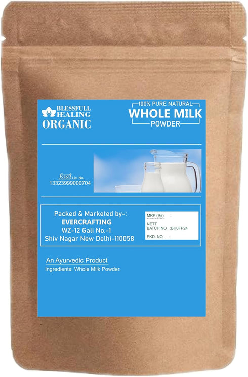 Blessfull Healing 100% 200 7.05 oz Organic Whole Milk Powder Pure Natural Gram /