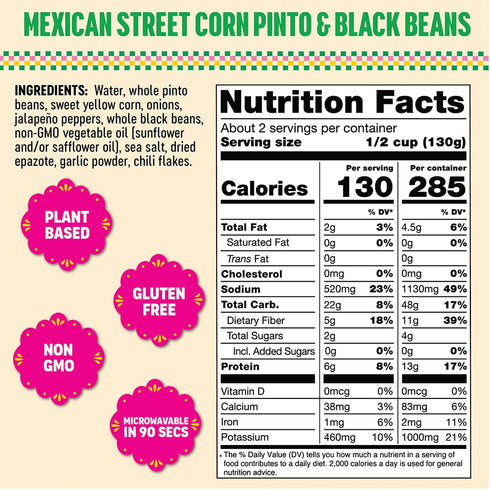 10 Somos, Beans Pinto And Black Mexican Corn Street, Ounce