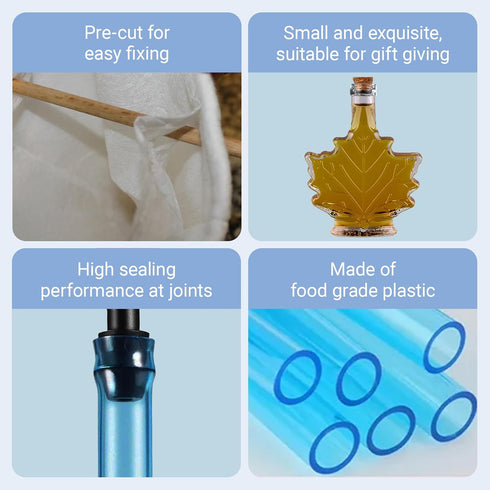 31 Maple Syrup Filter Tapping and Bottle Kits for Niter Sugar Sand Removal - Piece Complete Sugaring Starter Supplies