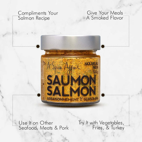 Salmon Seasoning A Spice Affair. 120g (4.2 oz) Jar