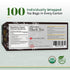 100 Count (Pack 4) Uncle Lee's Tea Organic Black Tea - Premium Tea, Full-Bodied, Caffeinated Coffee Alternative, Robust