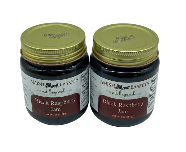Amish Baskets Black Raspberry Jam Non GMO Vegan All Natural - 9