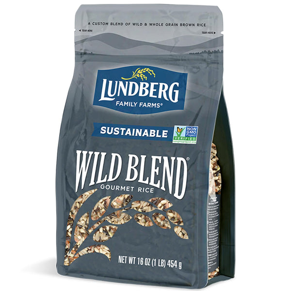Lundberg Wild Blend Rice Long-Grain Brown, Sweet Brown, Red & Black Rice,