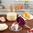(51 OZ) Retro Manual Butter Churn Kit - Wooden Hand-Crank Butter Maker with Glass Jar, Perfect for Fresh Cream, Keto