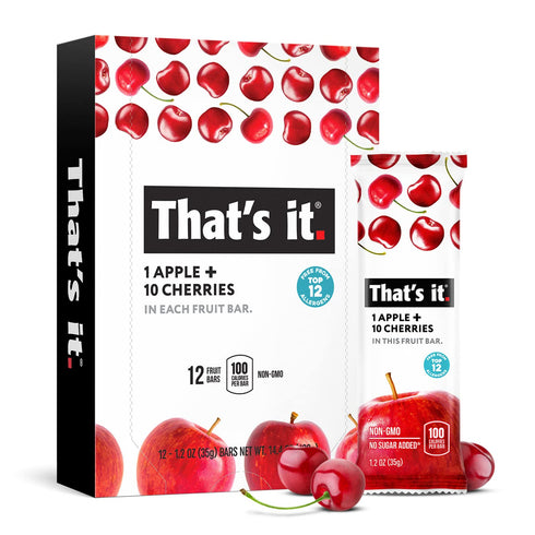 That's it. Apple + Cherry 100% Natural Real Fruit Bar, Best High
