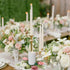mdgfge Valentine's Day Rose Candle Ring Wreath Artificial Rose Red White Floral Candle Holder Flower Wreath Table