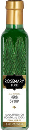 Floral Elixir Co. - All Natural HERB Syrup for Cocktails & Sodas, 8.5 oz (Rosemary)