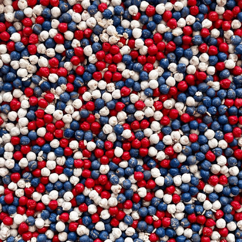 Happy Minds Patriotic Sensory Bin Filler (4 cups) | Red, White, and Blue Chickpeas