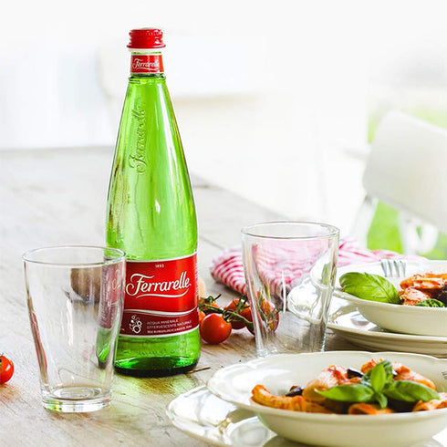Ferrarelle 750 mL (6 - Sparkling Natural Mineral Water - Glass Bottles)