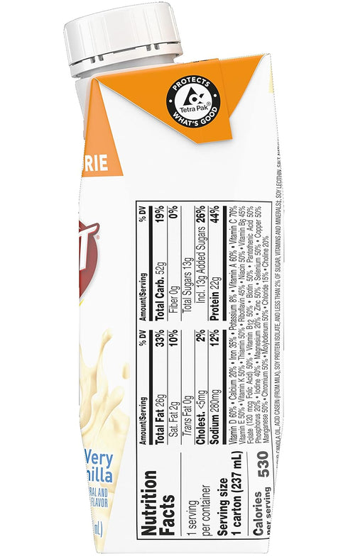 8 OZ (Pack 3) Boost Very High Calorie Nutritional Drink Very Vanilla, Made with Natural Vanilla Flavor & No Artificial