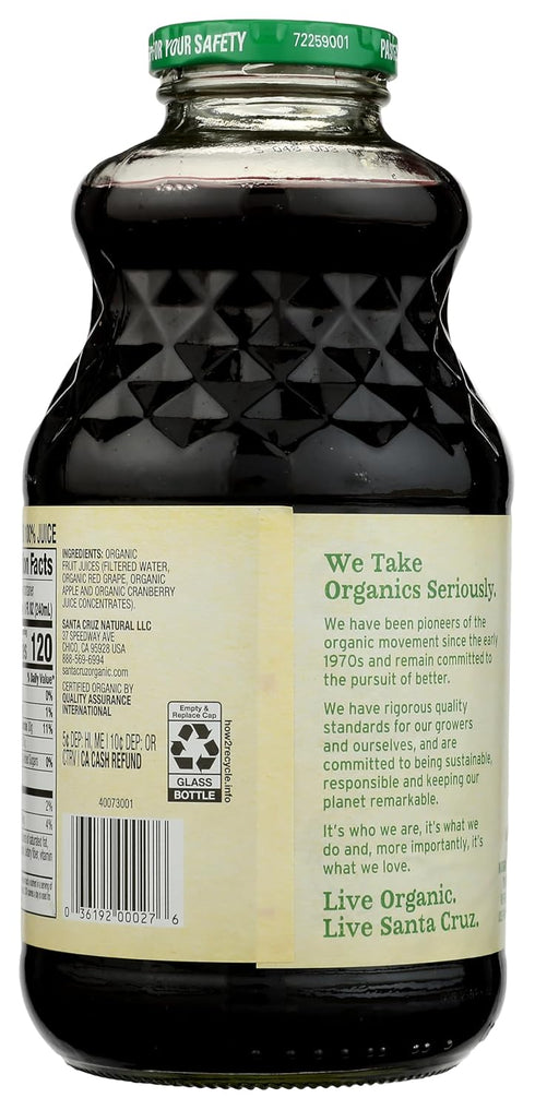 32oz Santa Cruz Organic Organic Cranberry Grape