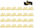 24Pcs Gold Glitter 50th Anniversary Cupcake Topper, Happy 50th Cheers to 50 Years Party Decoration Supplies