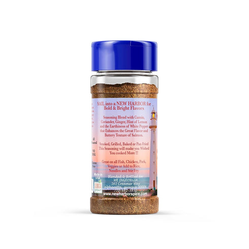 New Harbor Seasoning - Salmon Seasoning | All Natural | Bold & Bright Flavor | Perfect for Grilled Fish | Made