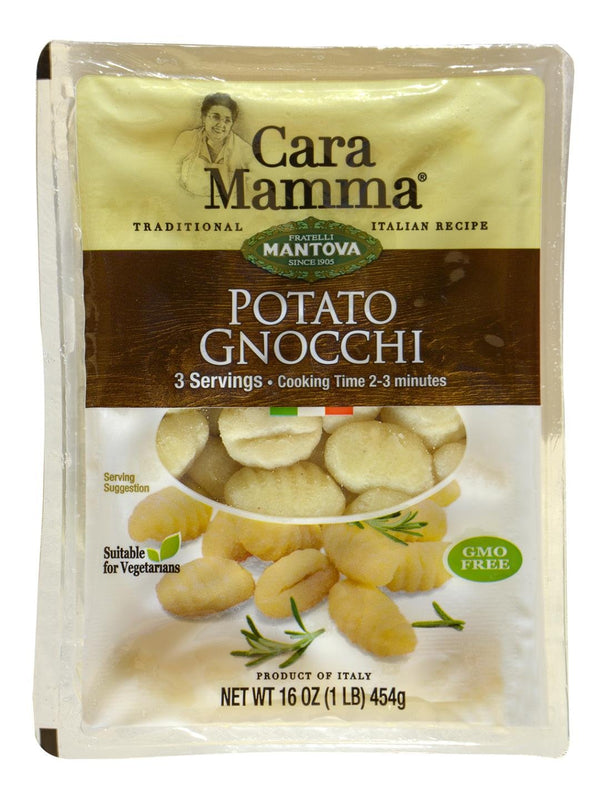 Mantova All-Natural Authentic Italian Potato Gnocchi 6 count 1 lb. Packages