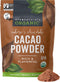 Viva Naturals Organic Cacao Powder, 8 oz Unsweetened Cocoa Powder for Baking & Smoothies, Certified Vegan