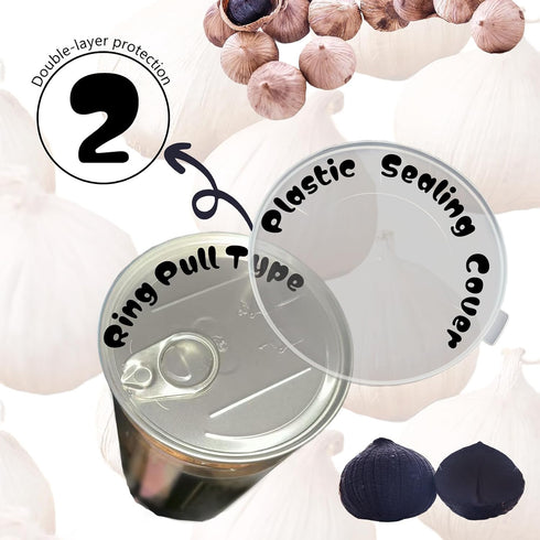 Generic (15.9 Pickled Black Garlic Whole Cloves Odorless Ajo Entero Negro Natural in a Jar Ounce)