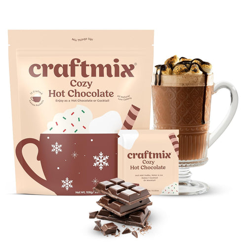 Craftmix Cozy Hot Chocolate Mix - Instant Hot Cocoa Drink Mix Packets