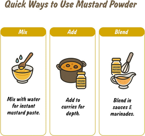 4 oz Spice Profile USDA Organic Ground Mustard, Lab Tested, Resealable Pouch, Mostaza Amarilla Molida, Peeli Sarson