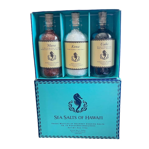 Sea Salts of Hawaii Sea Salt Sampler Box - 3 Count 2oz.