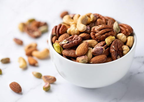 2 Food to Live Premium Four Nuts Mix, Pounds A Blend of Dry Roasted Pistachios, Almonds, Pecans, Cashews, and Almonds