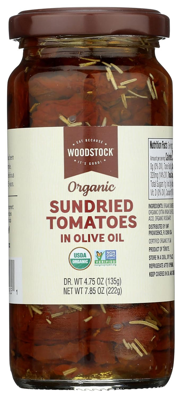 Woodstock, Organic Sundried Tomatoes In Olive Oil, 7 Ounce