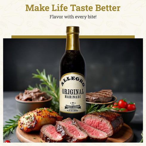 Pack| 12.7 Oz (Pack 4) ALLEGRO - The Marinate Everything Marinades Variety Sauce for Meat & Veggies| Marinade