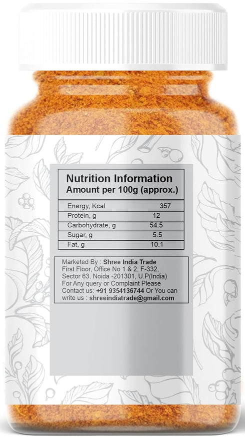 AYURVEDASHREE 100gm Pav Bhaji Masala PET Jar- Premium Quality | All Natural | Healthy | Non GMO | Indian Spices