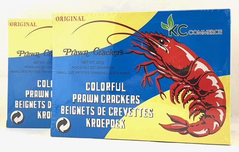 KC Commerce Colored Prawn Chips (Uncooked) Authentic Asian Shrimp Crackers | Fry at Home