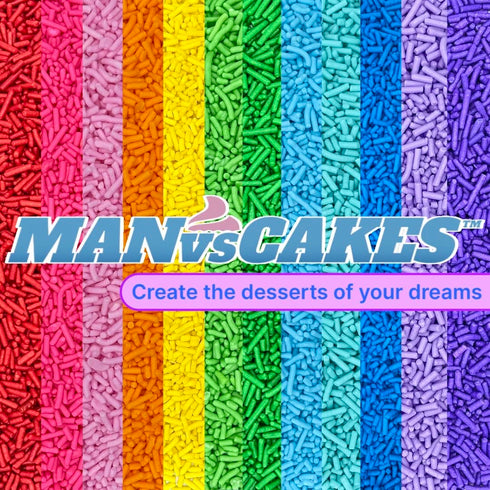Galaxy Sprinkles, 8 Ounces Star Jimmies by Manvscakes