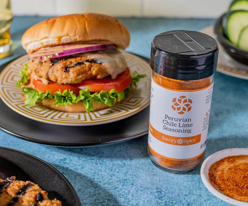 Savory Spice Peruvian Chile Lime Seasoning - Blend of Yellow Chilis, Lime & Spices for Chicken, Beef, Fish, Vegetables