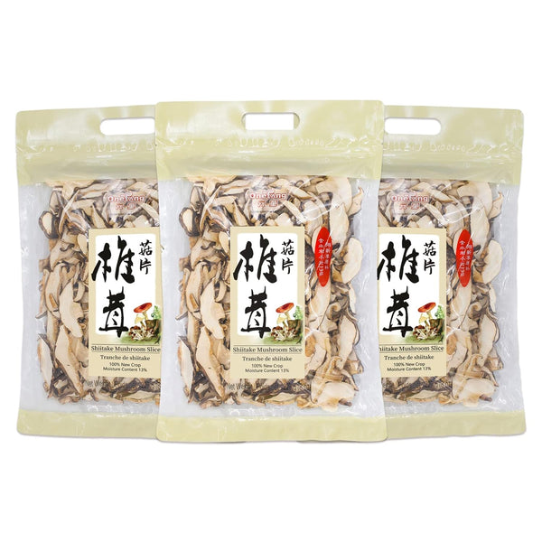 ONETANG Dried Mushroom Slices 24.03Oz New Crop Premium Grade Extra Thick Mushrooms