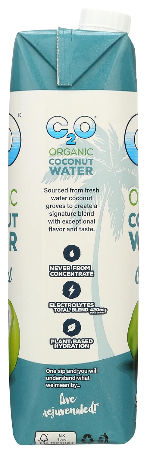C2O, 33.8 Oz Water Coconut Organic, Fl